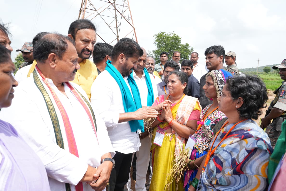 CM Revanth Reddy Assures Full Support to Flood-Hit Families in Kamareddy